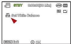 SAMSUNG VP-DX205 - Réglage manuel de l'équilibre des blancs - 2