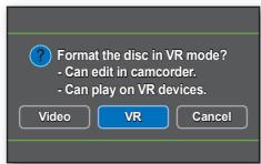 SAMSUNG VP-DX205 - FORMATAGE D'UN DISQUE - 5