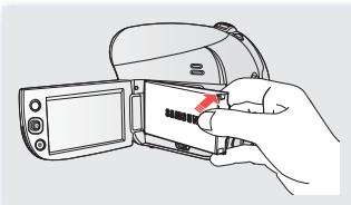 SAMSUNG VP-DX205 - Retrait du bloc-piles ducaméscopeDVD - 4