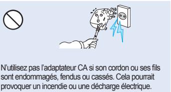 SAMSUNG VP-DX205 - AVERTISSEMENT - 20