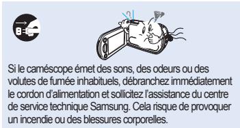 SAMSUNG VP-DX205 - AVERTISSEMENT - 30