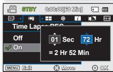 SAMSUNG VP-DX205 - Réglage du mode Enregistrement par intervalle : - 2