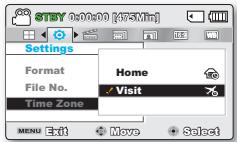 SAMSUNG SMX-F500 - TIME ZONE (Fuseau Horaire) - 2