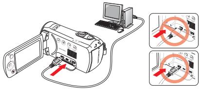 SAMSUNG SMX-F500 - Utilisation du cable USB - 3