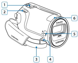 SAMSUNG SMX-F500 - Vue de droite et du dessus/Vue de dessous - 1