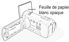 SAMSUNG SMX-F500 - Pour régler manuellement la balance des blancs - 1