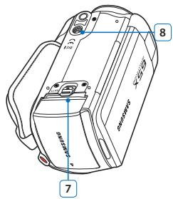 SAMSUNG SMX-F500 - Vue de droite et du dessus/Vue de dessous - 2