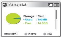 SAMSUNG SMX-F500 - STORAGE INFO (Info mémoire) - 2