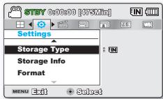 SAMSUNG SMX-F500 - STORAGE TYPE (Type stockage) (SMX-F53/F54 uniquement) - 1