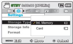 SAMSUNG SMX-F500 - STORAGE TYPE (Type stockage) (SMX-F53/F54 uniquement) - 2