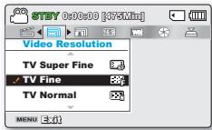 SAMSUNG SMX-F500 - VIDEO RESOLUTION (Résolution video) - 2