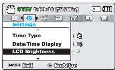 SAMSUNG SMX-F500 - LCD BRIGHTNESS (Luminosite LCD) - 1