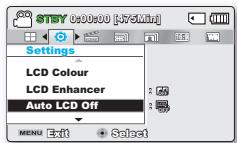 SAMSUNG SMX-F500 - AUTO LCD OFF (Arret Auto LCD) - 1