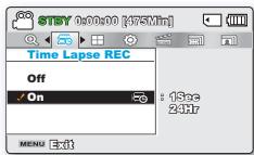 SAMSUNG SMX-F500 - TIME LAPSE REC (Enreg par intervalle) - 2
