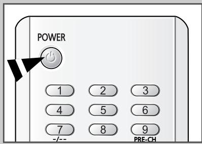 SAMSUNG CS-29M6 - Mise en marche et arrêt de votre téléviseur - 1