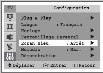 SAMSUNG CS-29M6 - Réglage du mode écran bleu - 1