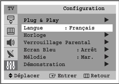 SAMSUNG CS-29M6 - Choix de la langue - 1