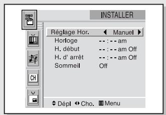 SAMSUNG HCL473W - Option 1: régler l'horloge manuellement - 2