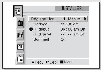 SAMSUNG HCL473W - Régler le minuteur on/off - 3