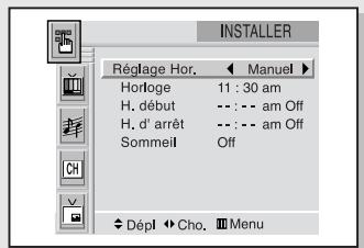SAMSUNG HCL473W - Régler le minuteur on/off - 2