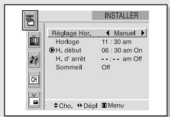 SAMSUNG HCL473W - Régler le minuteur on/off - 5