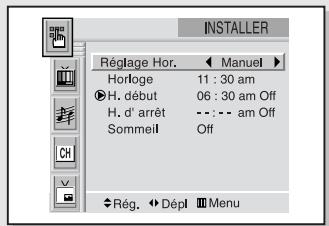 SAMSUNG HCL473W - Régler le minuteur on/off - 4