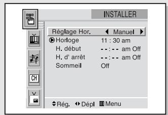 SAMSUNG HCL473W - Option 1: régler l'horloge manuellement - 4