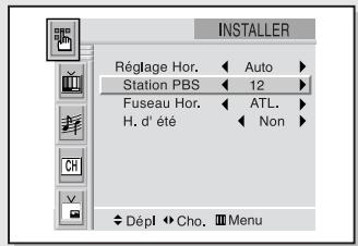 SAMSUNG HCL473W - Option 2 : utiliser la station locale PBS pour régler automatiquement l'horloge du téléviseur - 3