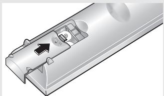 SAMSUNG HCL473W - Installer les piles dans la télécommande - 3