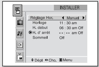 SAMSUNG HCL473W - Régler le minuteur on/off - 6