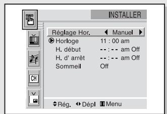 SAMSUNG HCL473W - Option 1: régler l'horloge manuellement - 3