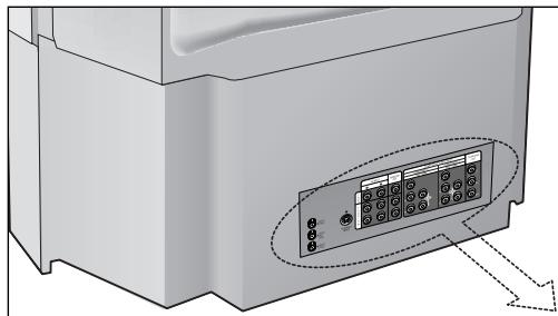 SAMSUNG HCL473W - Prises - panneau arrêté - 1