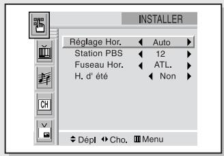 SAMSUNG HCL473W - Option 2 : utiliser la station locale PBS pour régler automatiquement l'horloge du téléviseur - 2