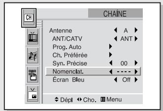 SAMSUNG HCL473W - Nommer les chaînes - 2
