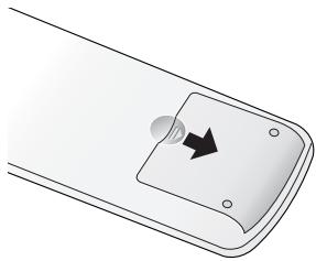SAMSUNG HL-R5064W - Insertion des piles dans la télécommande - 1