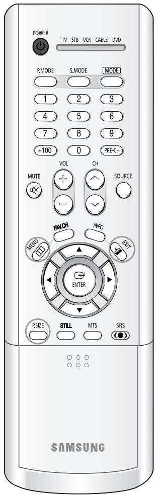 SAMSUNG HL-R5064W - Redimensionnement de l'affichage - 1