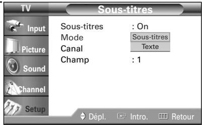 SAMSUNG HL-R5064W - Affichage des sous-titres - 4