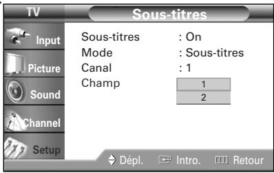 SAMSUNG HL-R5064W - Affichage des sous-titres - 8