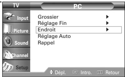 SAMSUNG HL-R5064W - Déplacement de l'image - 4