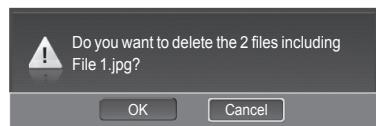 SAMSUNG HL-T7288W - Deleting Multiple Photos - 8