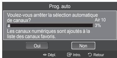 SAMSUNG HL-T7288W - Mémorisation des canaux (methode automatique) - 4