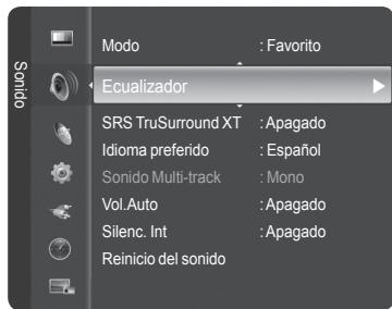 SAMSUNG HL-T7288W - Personalización del sonido - 1