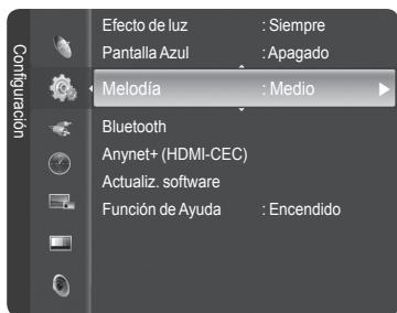 SAMSUNG HL-T7288W - Ajuste de la melodia - 1