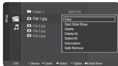SAMSUNG HL-T7288W - Deleting Multiple Photos - 3