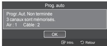 SAMSUNG HL-T7288W - Mémorisation des canaux (methode automatique) - 5