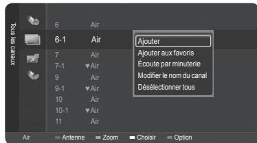 SAMSUNG HL-T7288W - Ajout et suppression de canaux - 4