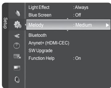 SAMSUNG HL-T7288W - Adjusting the Melody Sound - 1