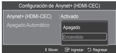 SAMSUNG HL-T7288W - Configuración de un dispositivo Anynet+ para que se desactive automatístico cuando el teilevisor se apaga - 1