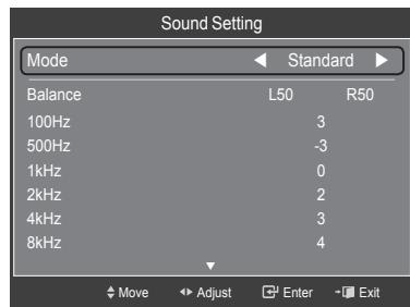 SAMSUNG HL-T7288W - Sound Setting: - 7