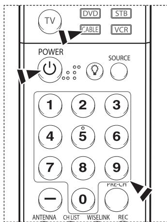SAMSUNG HL-T7288W - Setting Up the Remote to Operate Your Cable Box - 1